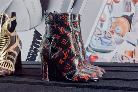 louis vuitton red bottom boots|louis vuitton fuzzy boots.